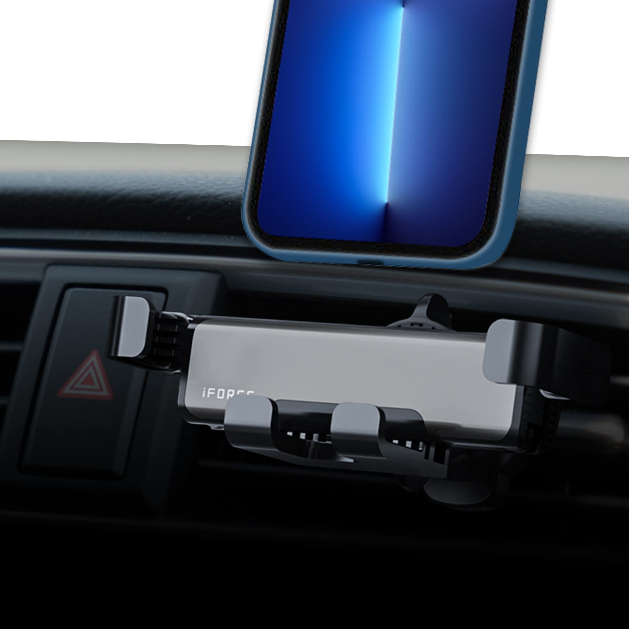 ZORBES Car Phone Holder, Rotatable Metal Mobile Phone Holder for Car, Car Phone Mount Strong Air Vent Clip Car Phone Holder for iPhone 13 Pro Max and More ZORBES Car Phone Holder, Rotatable Metal Mobile Phone Holder for Car, Car Phone Mount Strong Air Vent Clip Car Phone Holder for iPhone 13 Pro Max and More